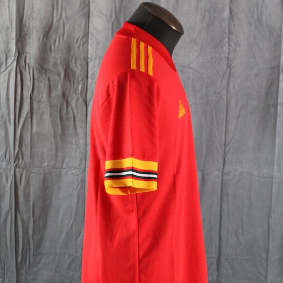 Team Wales Jersey - 2020 Home Jersey by Adidas - Men's Medium (NWT) - Picture 7 of 9